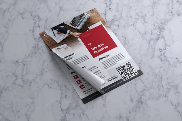 企业介绍/公司业务宣传传单模板V14 Corporate Business Flyer Vol. 14插图(3)