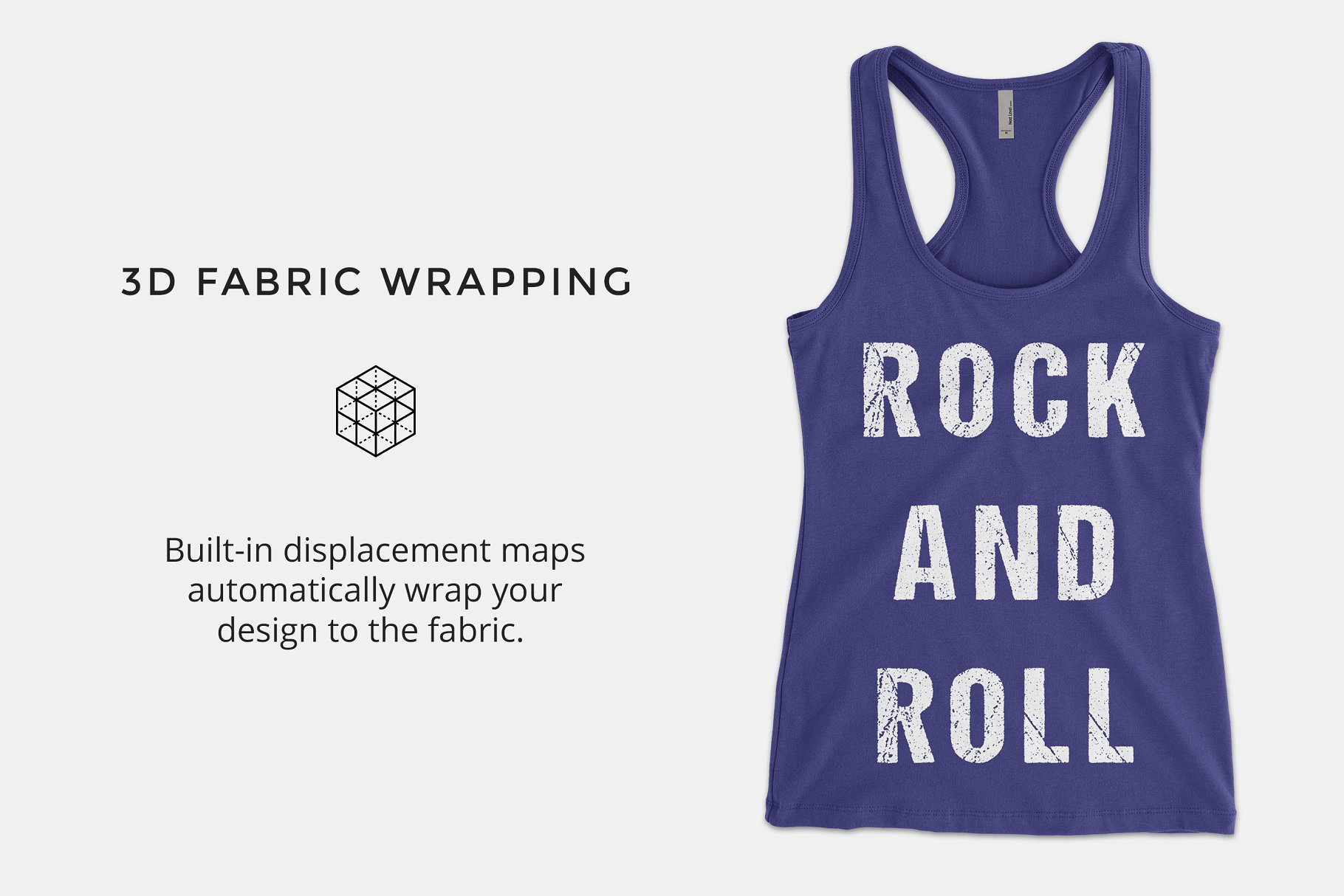 毛织背心运动衫样机 Next Level 6633 The Jersey Racerback插图(1)