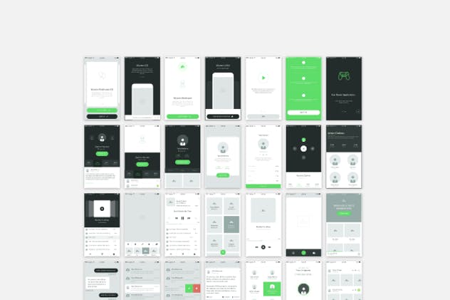 产品演示电商APP应用线框图UI套件 Wyvern iOS Wireframe UI Kit插图(15)