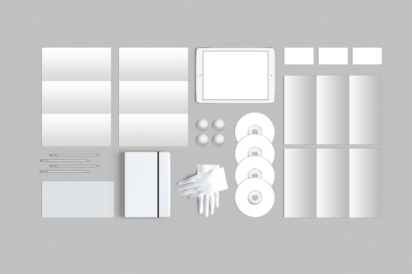 品牌VI标识设计企业办公文具素材库精选模板03 Brand Identity / Stationery Mockup 03插图(1)