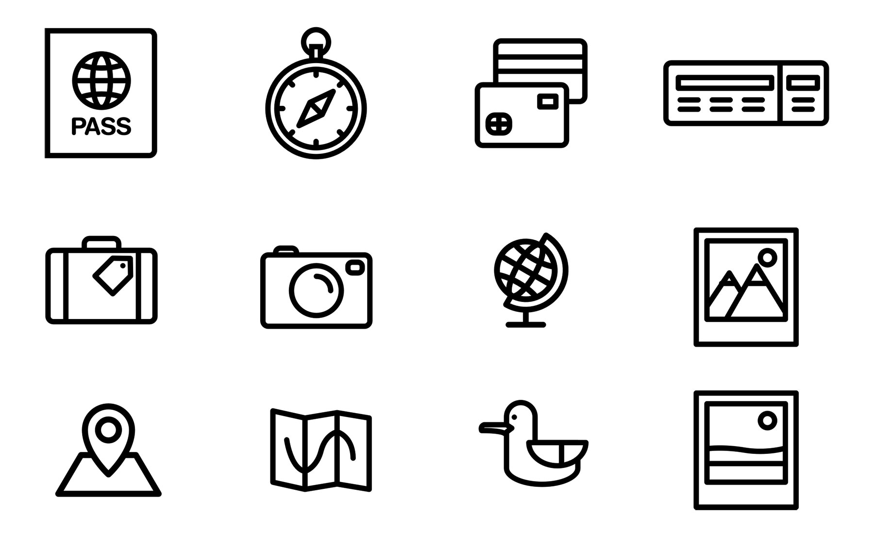Travel Icons Pack