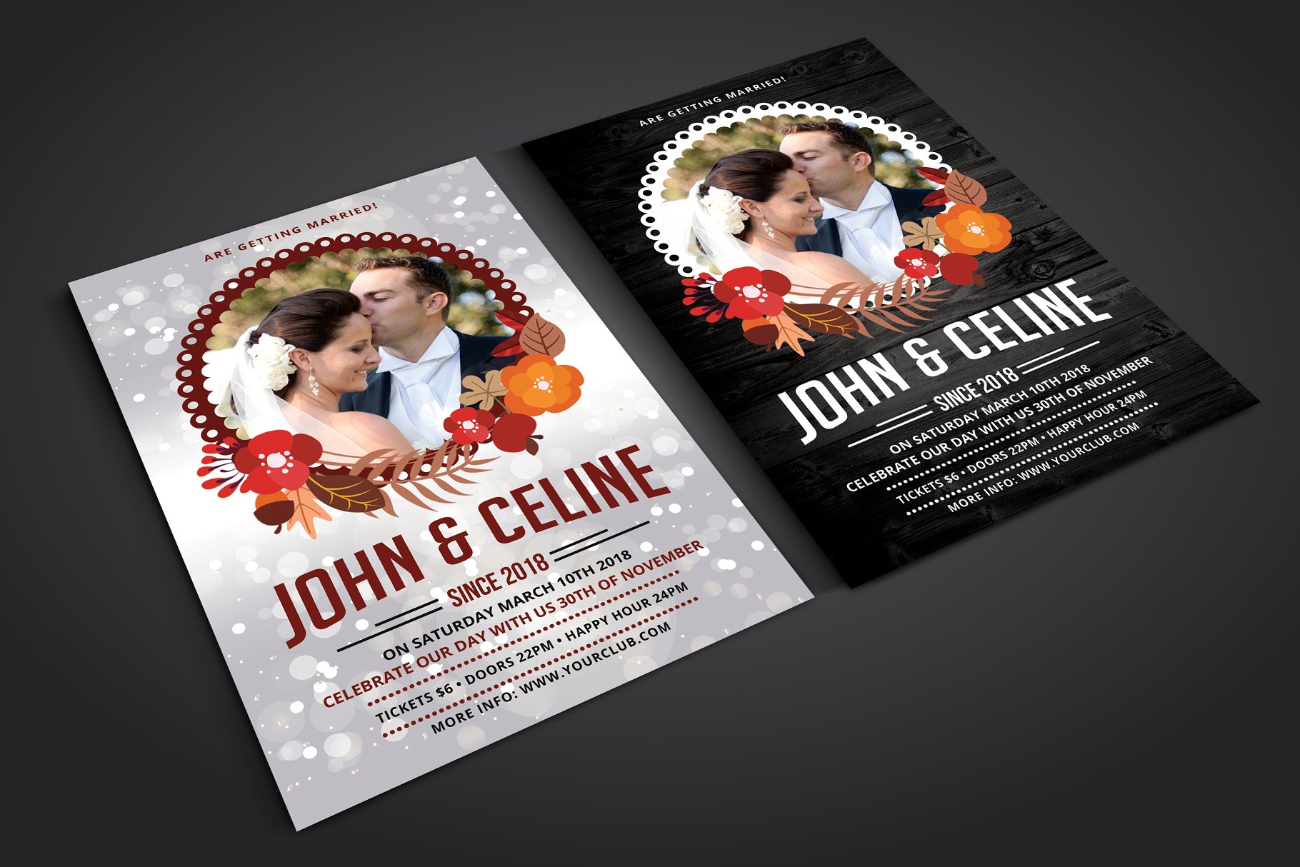 婚礼邀请函模板 Wedding Invitation插图(5)