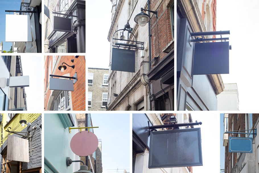 超有范的店招样机合集第二波 Shop sign mockup 2 for photoshop插图(1)