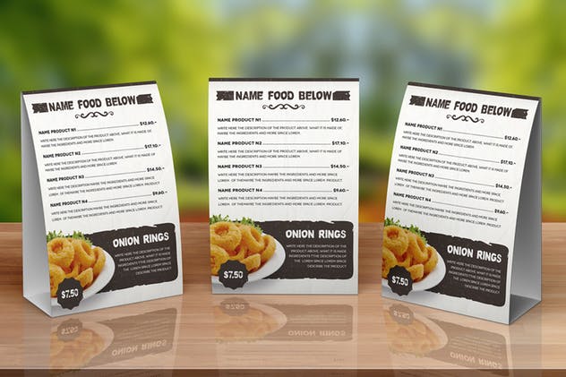 意大利餐厅西式餐厅食品菜单设计模板 The Ristorante Food Menu Illustrator Template插图(14)