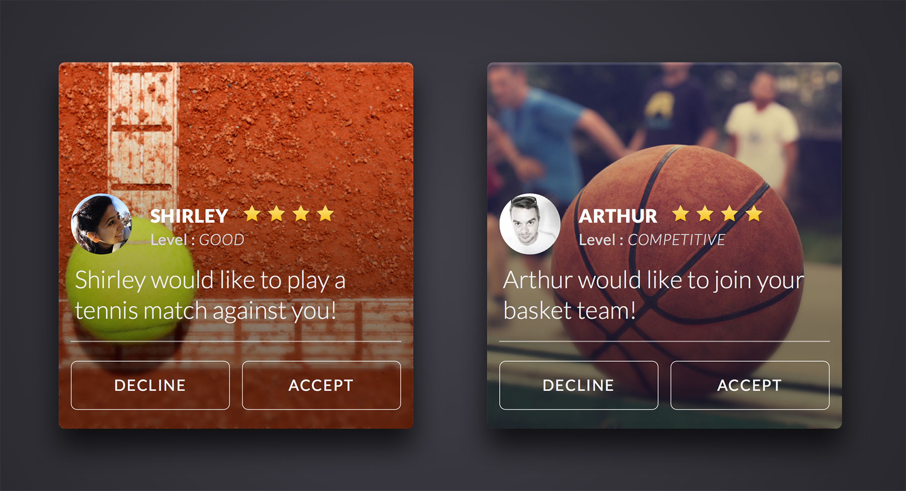 运动类通知卡片