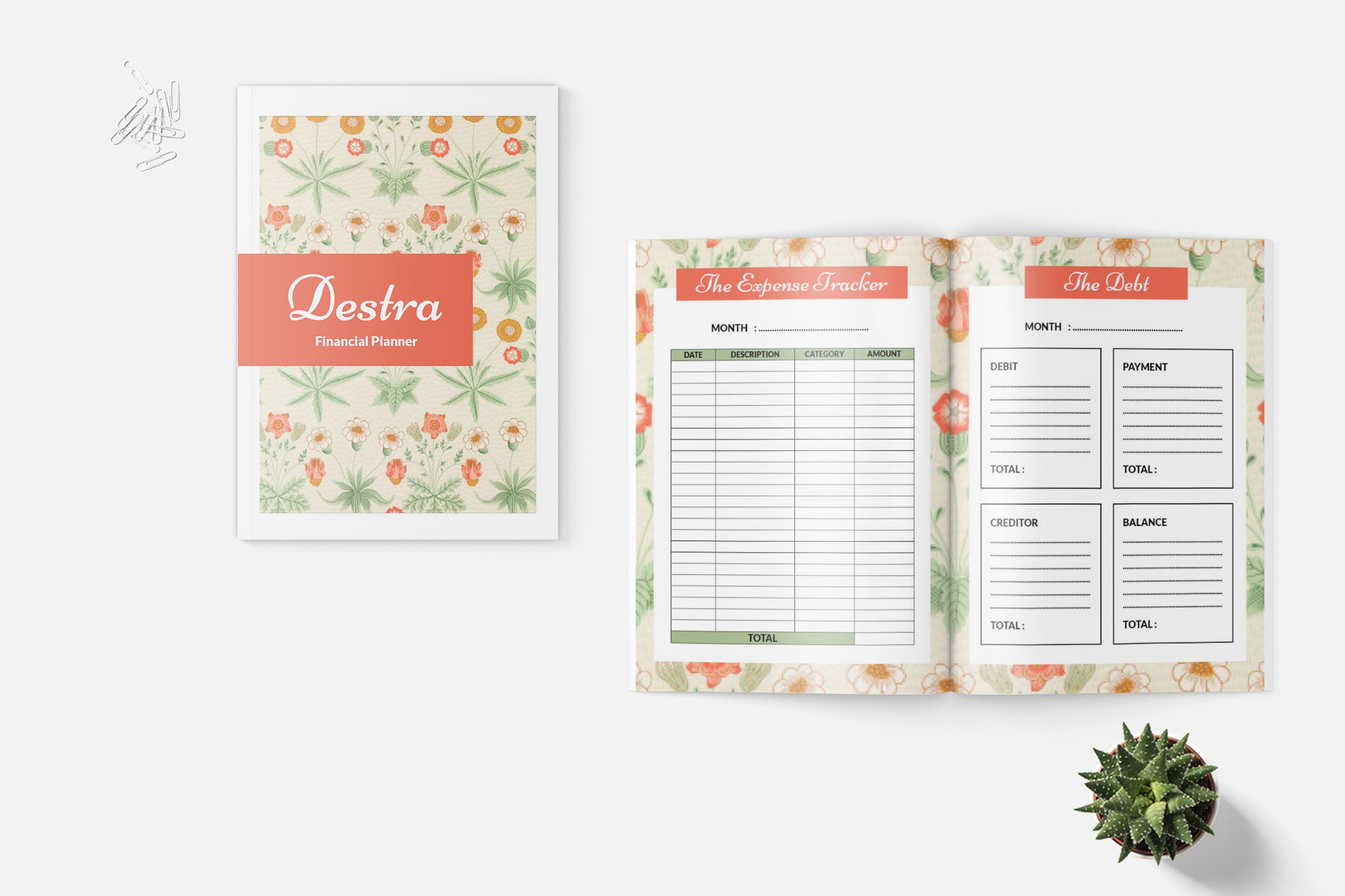个人账本手账本设计模板 Finance Planner Book插图(3)