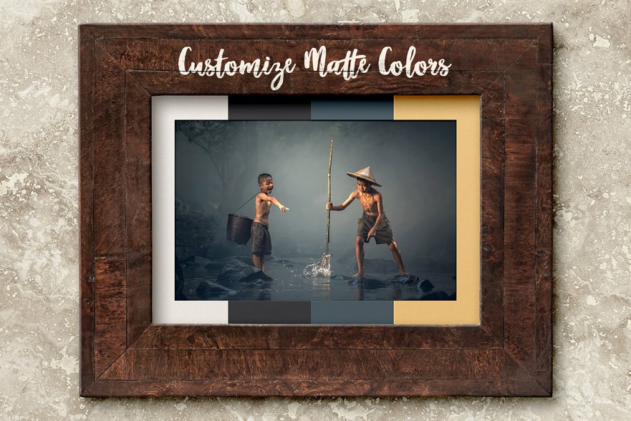 复古怀旧风格相框样机模板集 Picture Frame Mockups Volume 2插图(3)