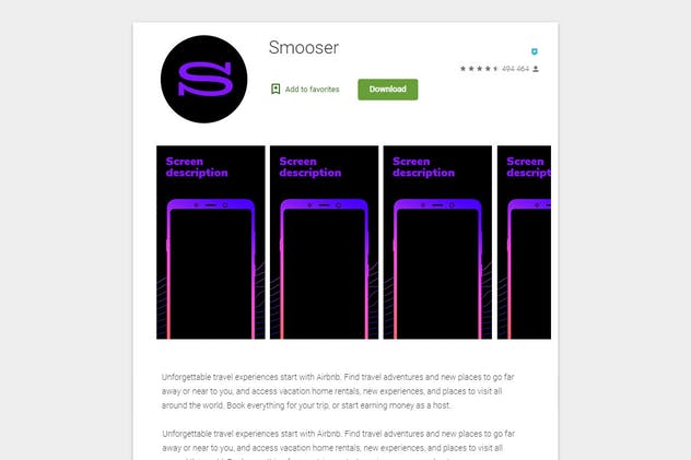 Google Play应用市场APP下载预览样机模板 Mockup for Google Play插图(4)