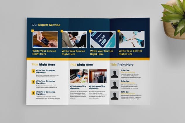 企业公司折页宣传册设计模板 Business Brochure插图(2)