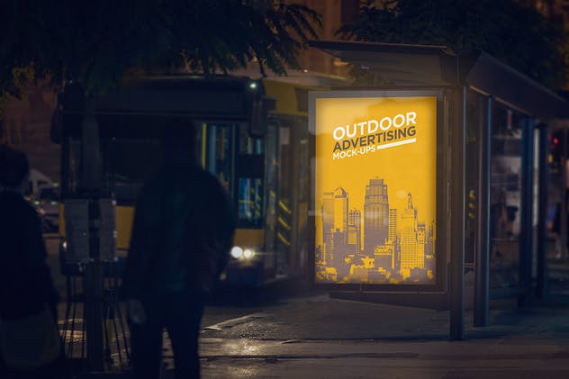 户外灯箱广告样机模板v2 Outdoor Advertising Mock-Up Vol.2插图(8)