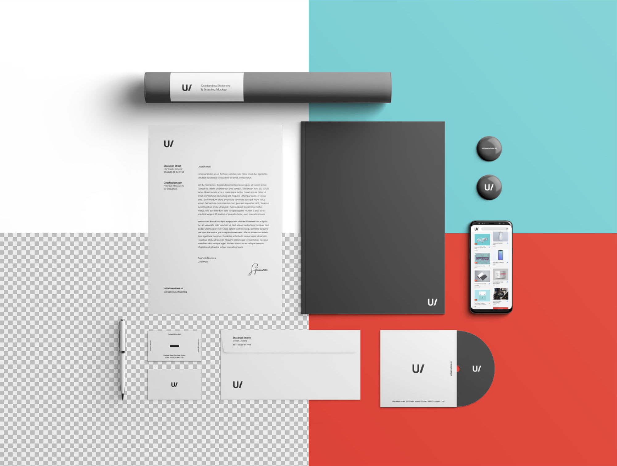 企业品牌VI视觉设计展示办公用品样机套件PSD模板 Stationery Branding & Identity Mockup – PSD插图(10)