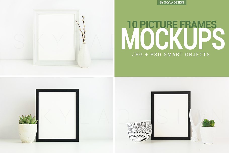 相框和海报展示样机 Picture frame & Poster mockup photos插图(4)