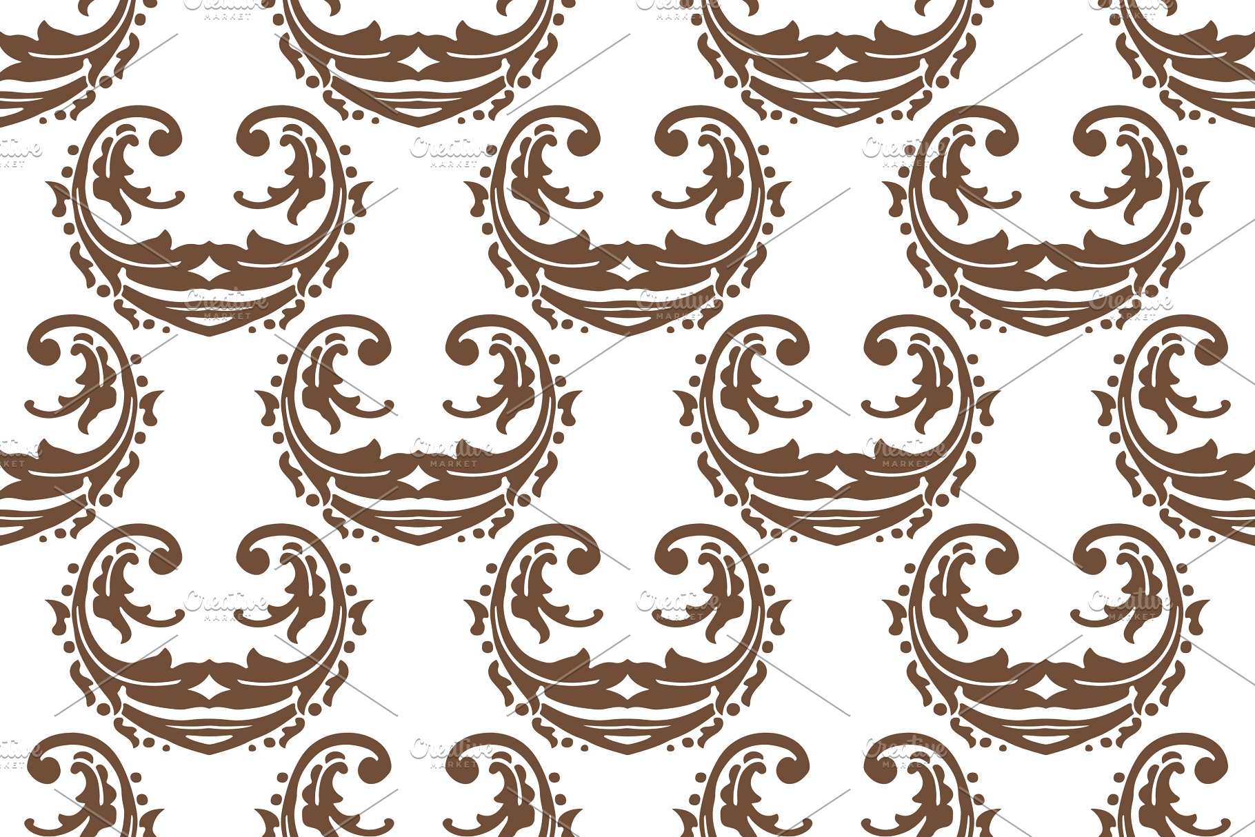 60种颜色1440种锦缎图案纹理[3GB] 1,440 Damask Patterns in 60 Colors插图(19)