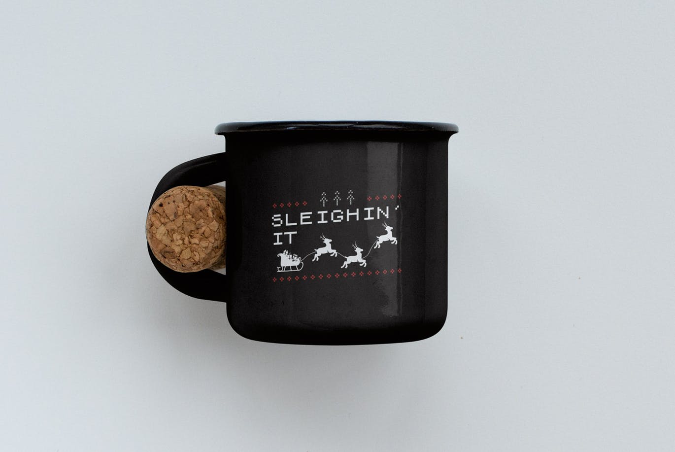 复古风格圣诞节主题T恤圣诞老人&麋鹿印花图案设计素材 Vintage Christmas Print Template, TShirt Design插图(2)