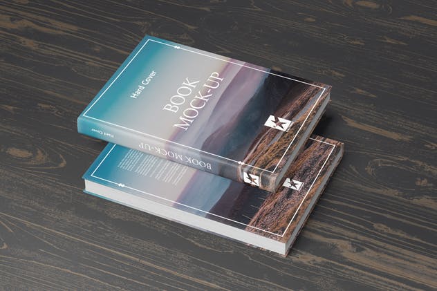 高端精装图书版式设计样机素材库精选模板v1 Hardcover Book Mock-Ups Vol.1插图(11)