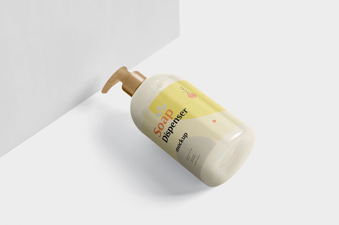 沐浴露/洗发水按压瓶外观设计样机 Soap Dispenser Mockup – Round Shape插图(3)