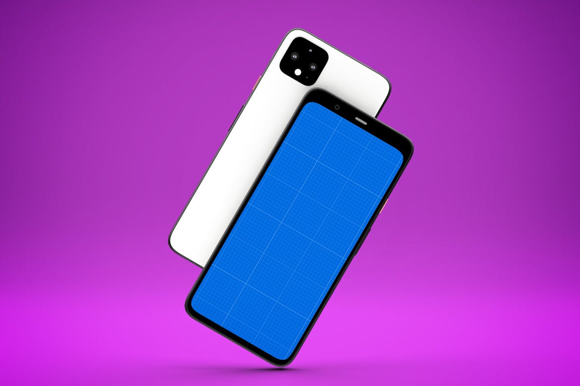谷歌手机Pixel 4多种展示角度素材库精选样机模板 Pixel 4 Mockup插图(8)