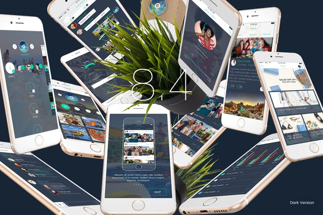 多用途极简主义手机APP应用UI套件8.4 8 Part 4 – Mobile UI Kit插图(5)