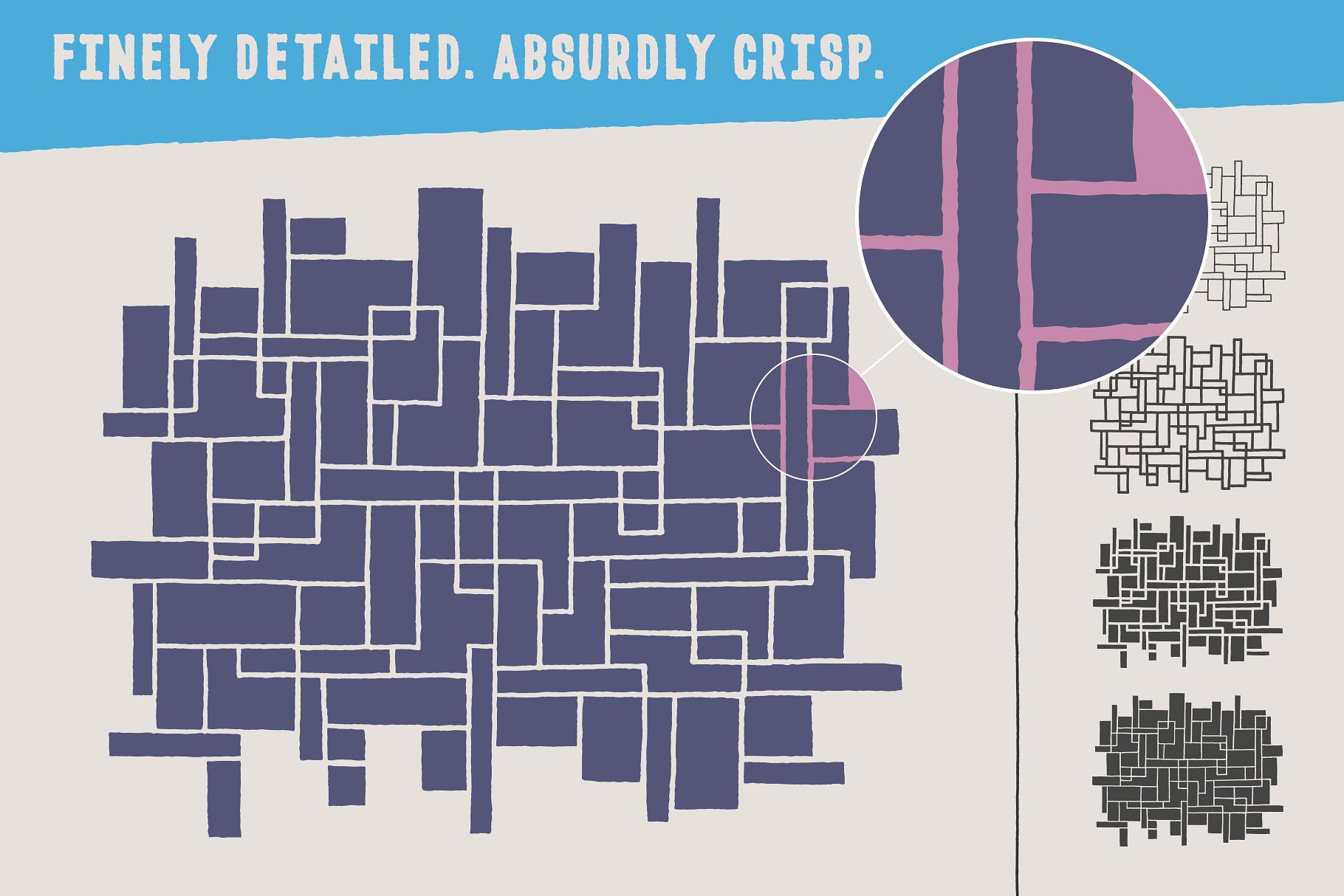 现代立体主义艺术抽象几何插图 Abstract Geometric Illustrations插图(4)