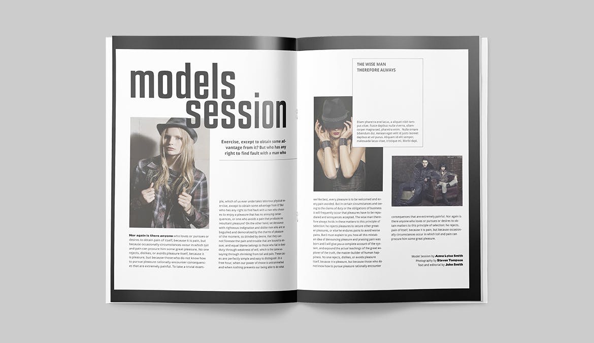 时尚/摄影/服装主题素材库精选杂志设计INDD模板 Magazine Template插图(4)