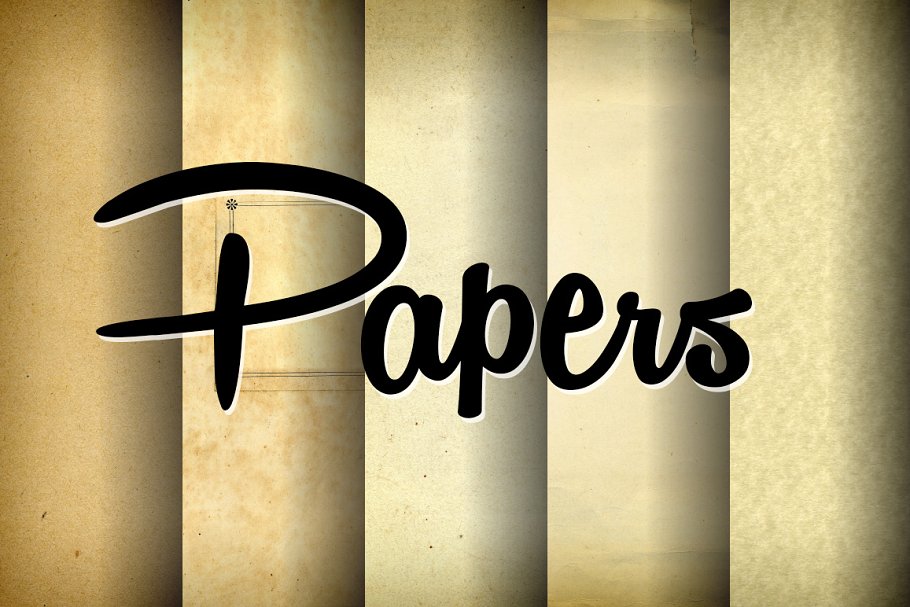 多元素混合纸张纹理 Mixed Paper Textures插图