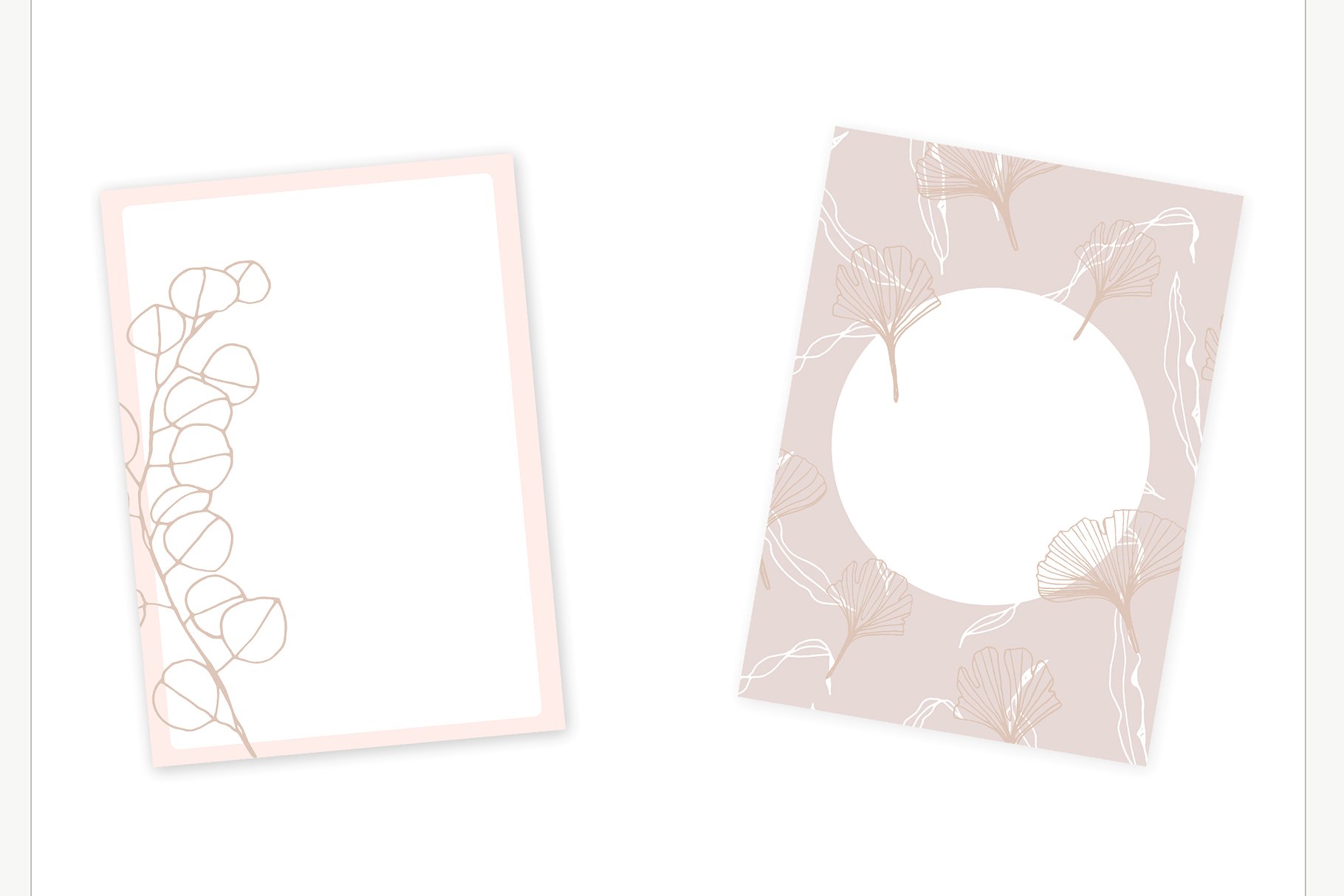 浪漫手绘色彩落叶树枝元素 Hand drawn Leaves Collection插图(12)