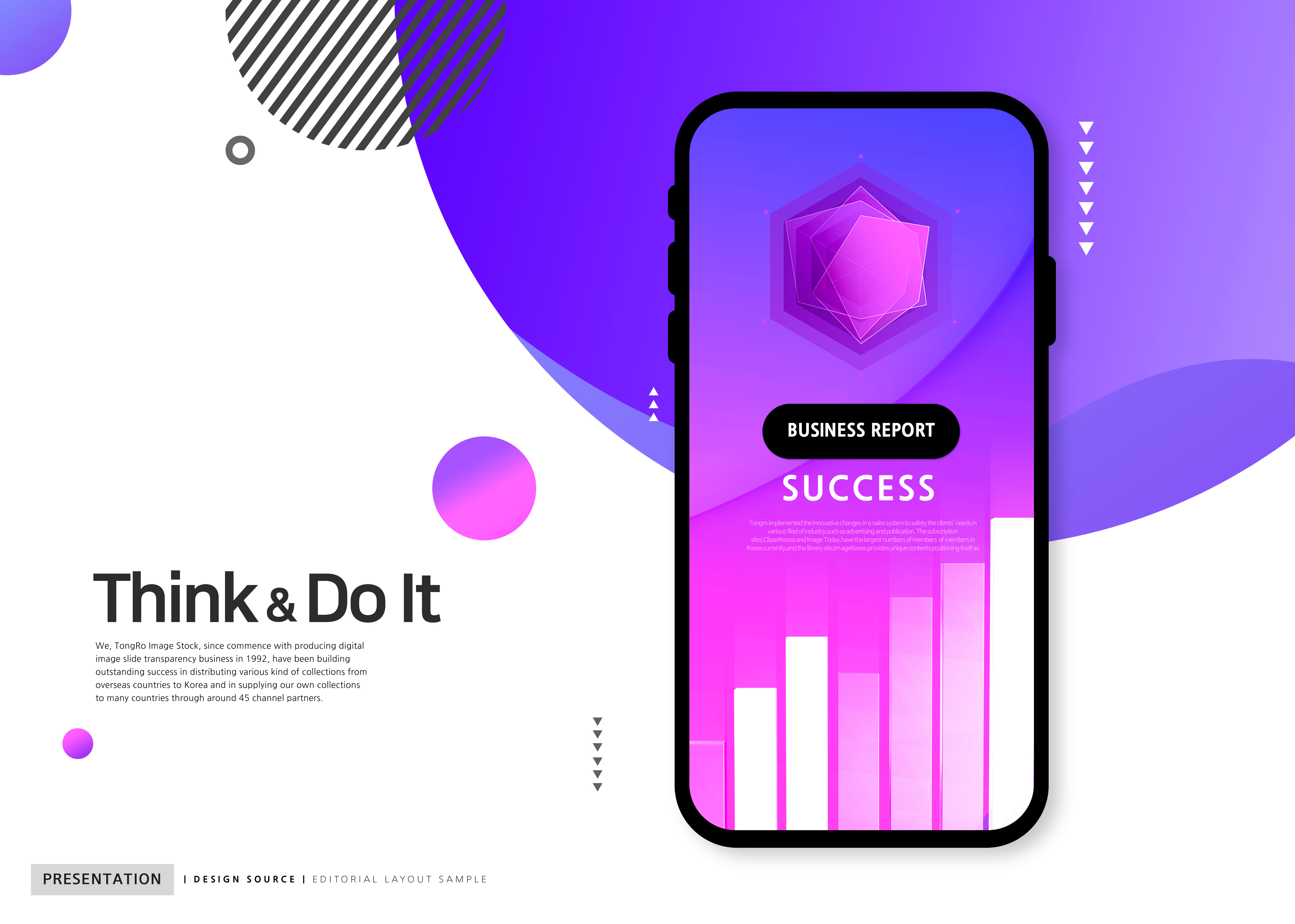 商业主题数据展示/工作计划演示海报模板套装[PSD]插图