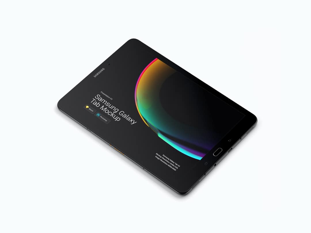 超级主流桌面&移动设备样机系列：Samsung Galaxy Tab  三星智能平板样机 [兼容PS,Sketch;共3.77GB]插图(11)