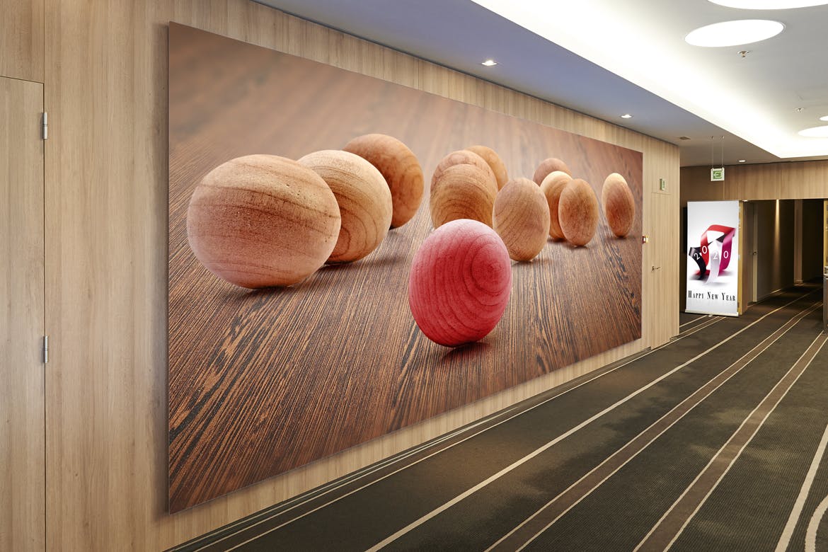 会议厅巨无霸广告牌样机素材库精选模板 Conference_Hall_Frame-Mockup插图(1)