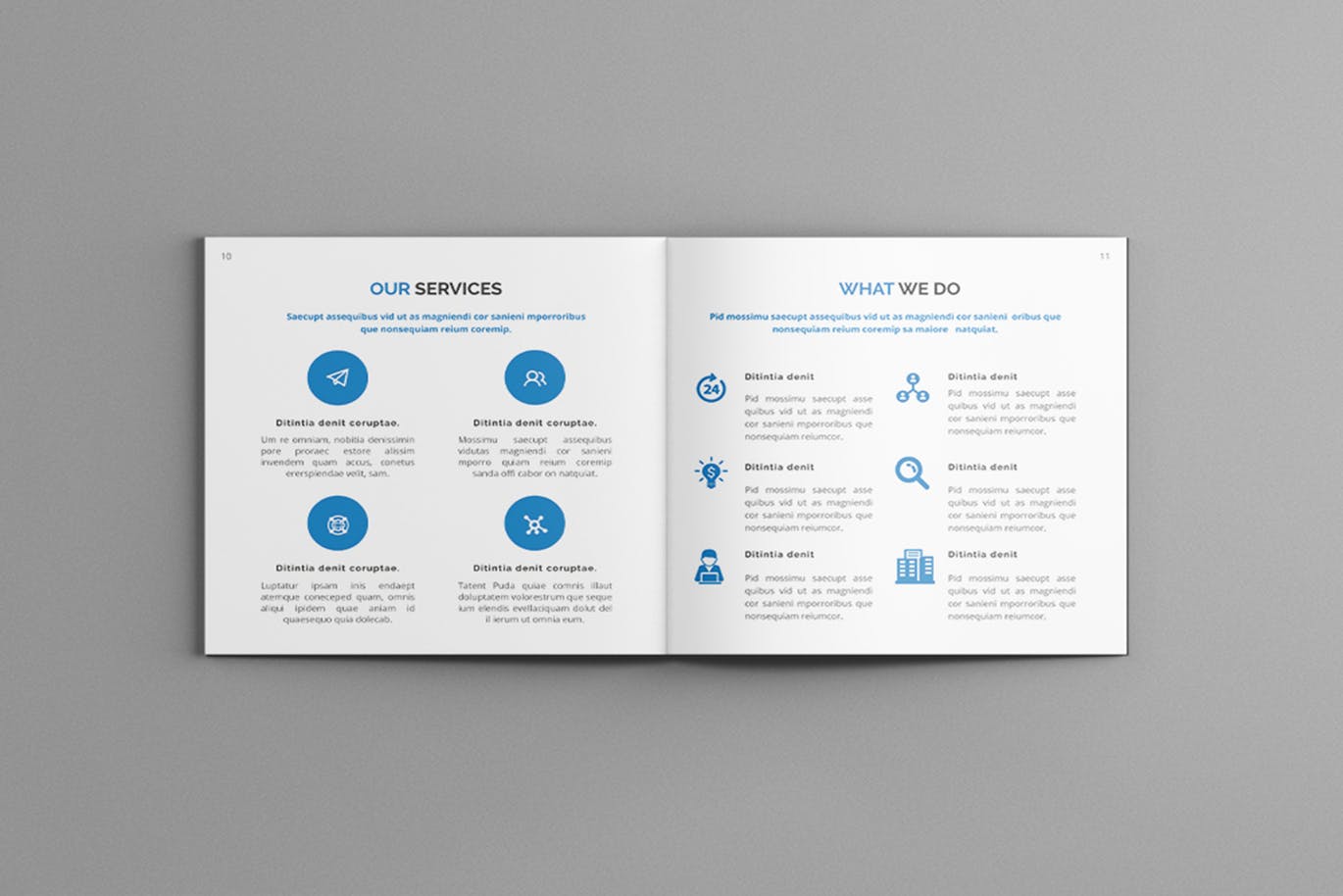 高端时尚简约商务高科技质感的画册品牌手册房地产楼书杂志书籍装帧设计模板（indd）插图(9)