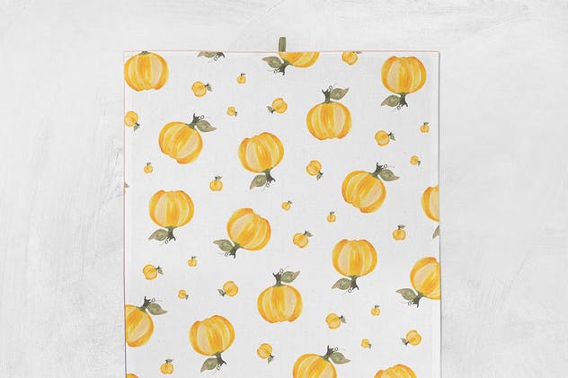 水彩手绘素食无缝图案合集 Watercolor Veggie Patterns插图(4)