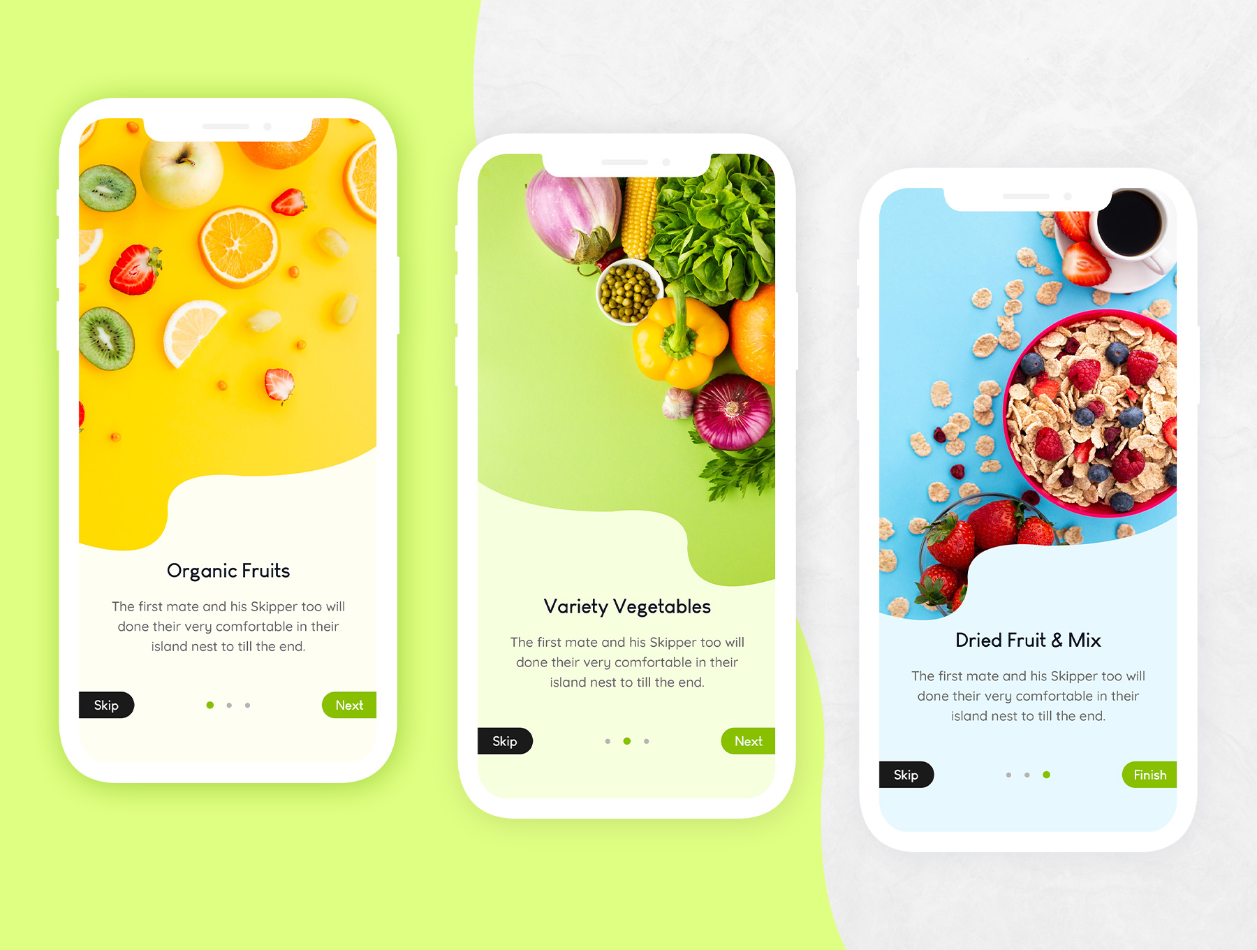 素材库下午茶:有机水果蔬菜商店APP应用UI设计素材库精选套件插图(7)