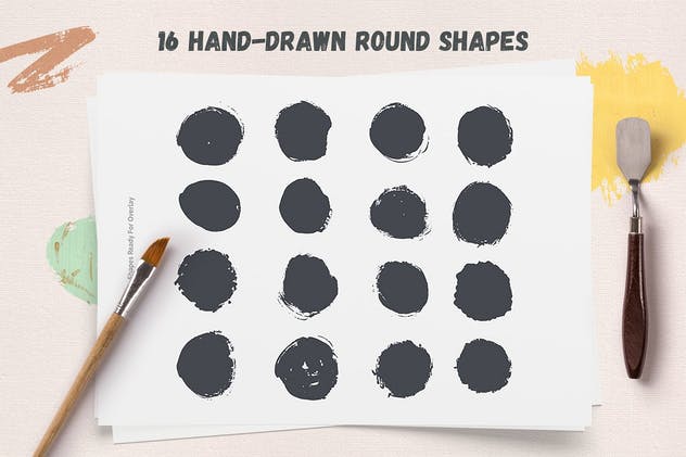 超级油画水彩颜料设计素材工具包 Artistic Studio: Acrylic Toolkit插图(5)