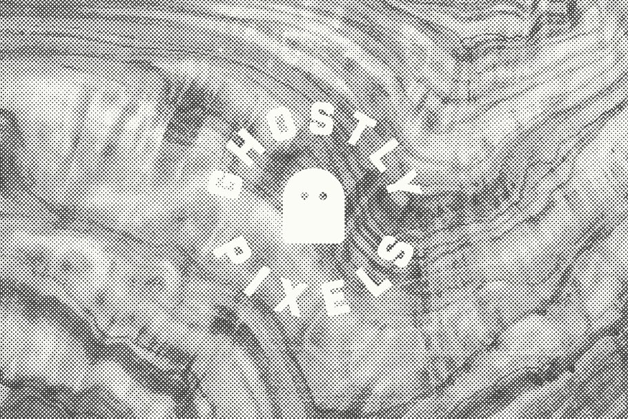 半色调木纹背景素材 Wood Halftone Textures插图(12)