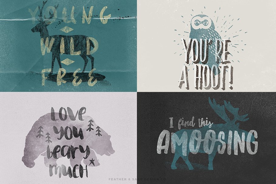 林地和冬季矢量图形 Woodlands & Winter Vector Graphics插图(6)