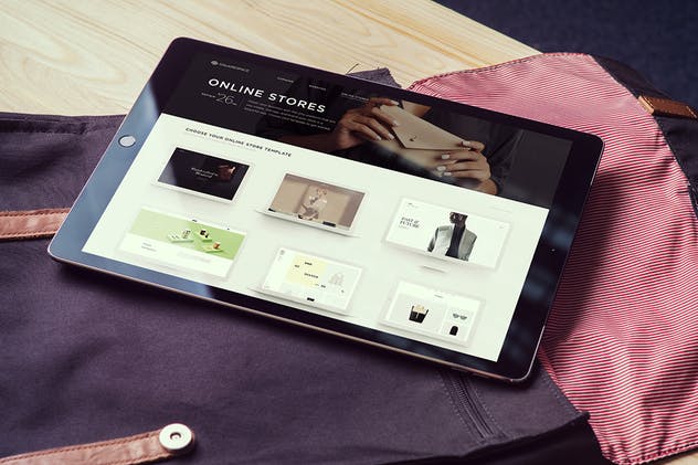 简约风办公桌场景iPad Pro平板电脑样机v2 IPad Pro Mockups V2插图(1)