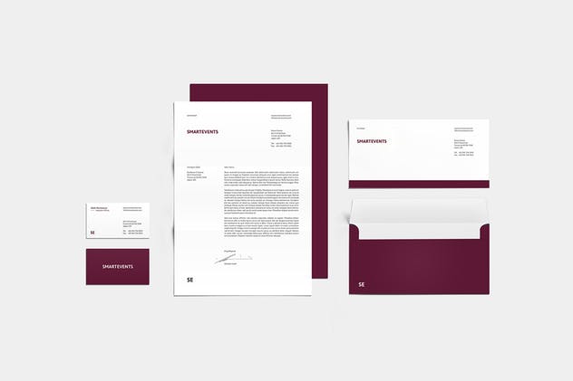 高级企业品牌办公文具套装设计模板 SE Corporate Identity插图(6)