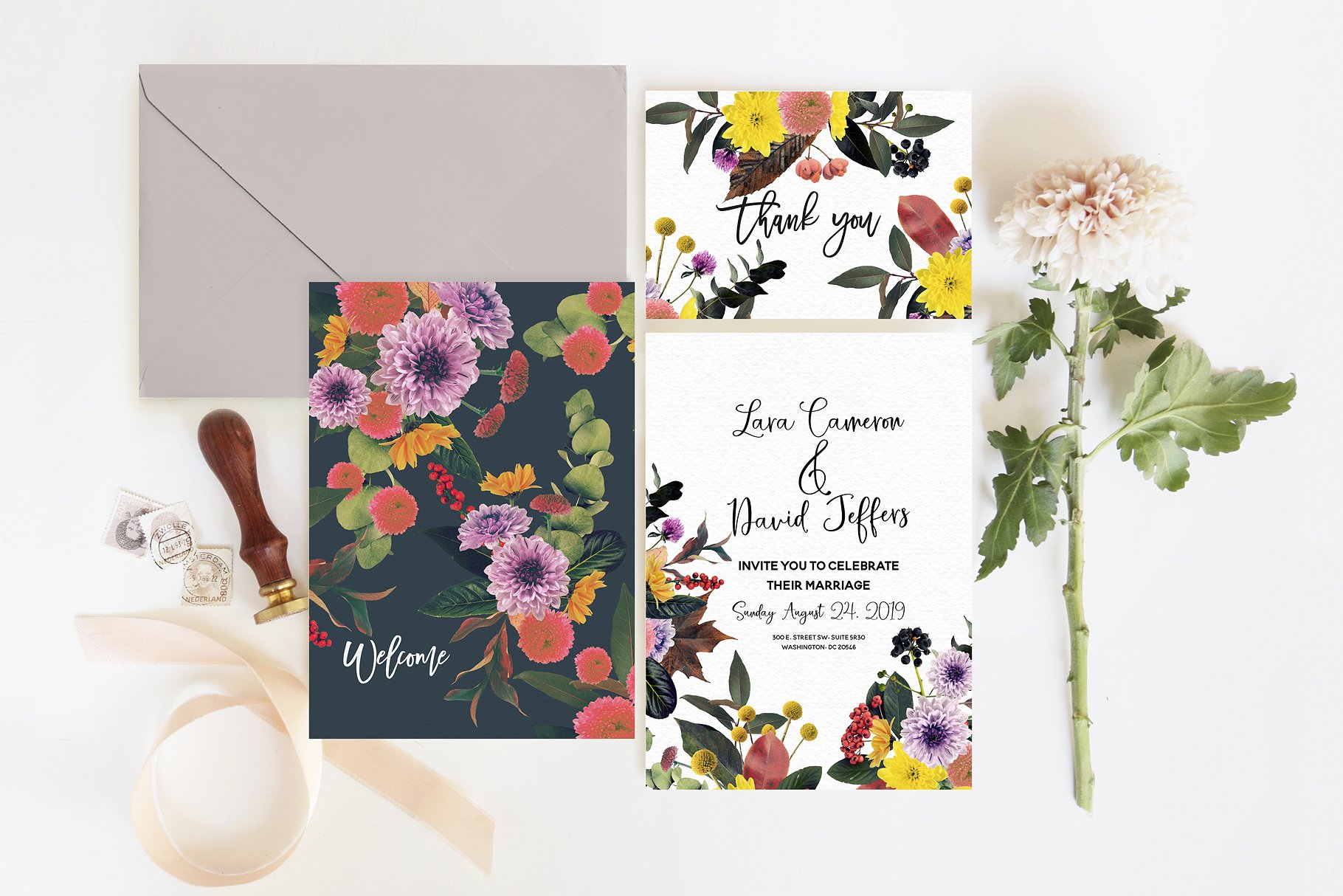 复古风格浪漫花集剪贴画集 Florigen Vintage Style Clip Art Set插图(5)