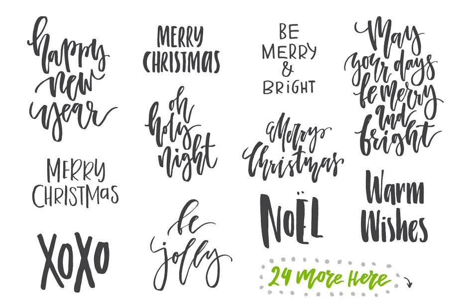 35款圣诞节照片装饰元素叠层背景 35 Christmas Photo Overlays插图(2)