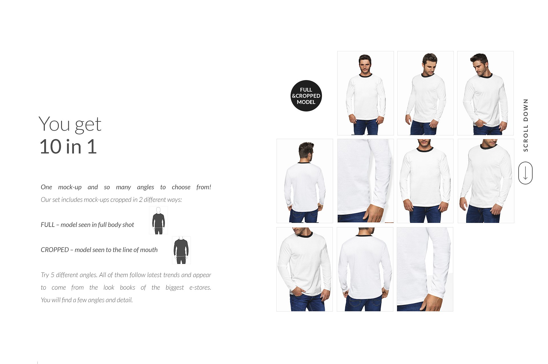 时尚男模特长袖服装展示模型Mockups下载2.44 GB[psd]插图(5)