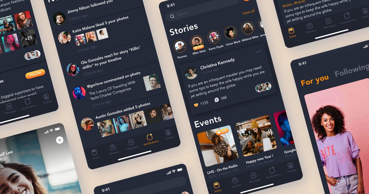 流媒体视频APP应用UI设计套件插图