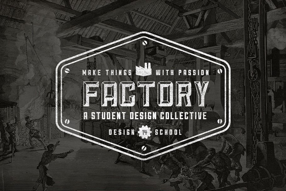 复古徽标系列英文logo设计模板 Vintage Logo Collection MegaBundle插图(4)