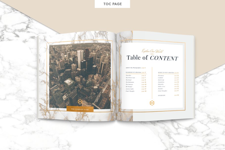 奢华金箔排版风格杂志模板 GOLDEN | Magazine插图(2)