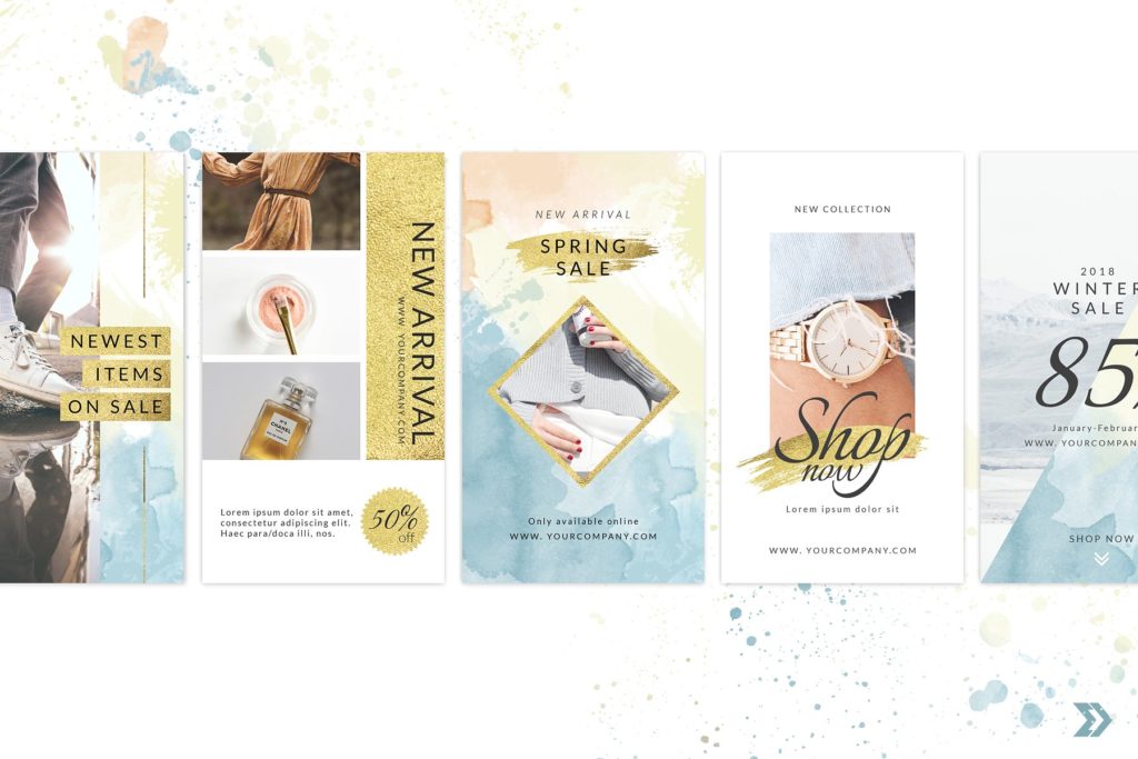 50款金箔水彩PSD广告图模板下载[psd,jpg]插图(12)