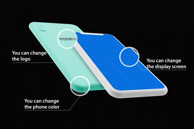 极简主义 iPhone X 样机模板 Minimal iPhone Mockup插图(2)