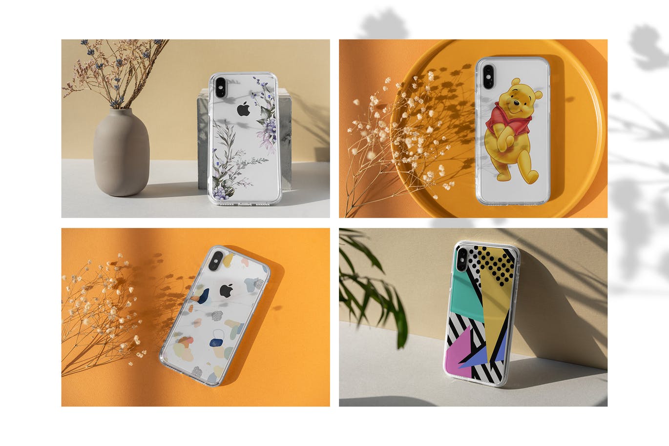 iPhone手机透明保护壳外观设计样机模板 iPhone Clear Case Mock-Up’s插图(2)