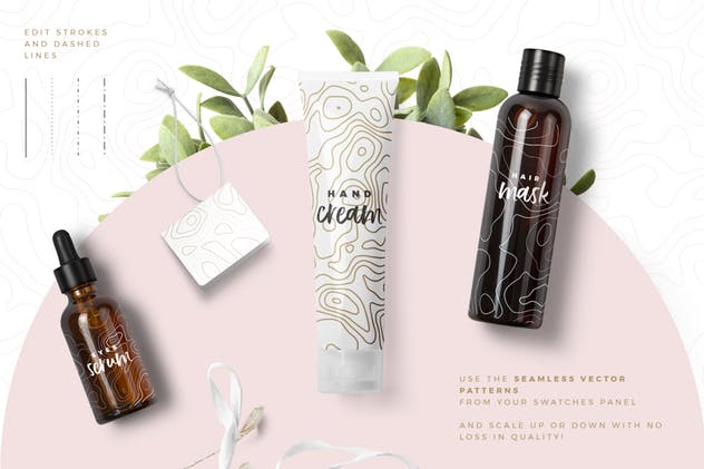 地形图形背景纹理 Topographic Maps Patterns插图(3)