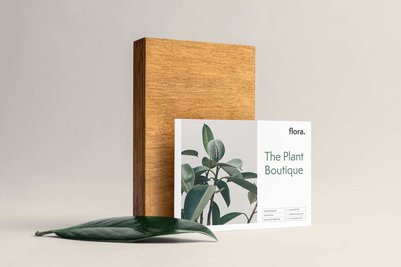 高端企业品牌VI设计效果预览办公用品套装样机v1 Flora Branding Mockup Vol. 1插图(6)