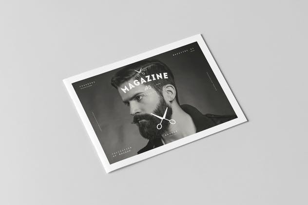 A5规格画册样机 A5 Horiozontal Brochure Mock-up插图(1)