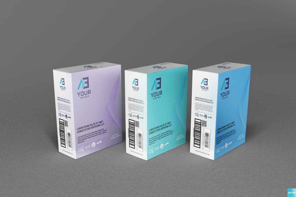 高品质的包装盒子设计VI样机展示模型mockups插图(6)